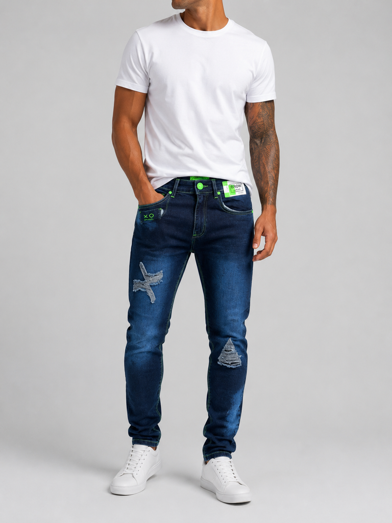 Calça Jeans Jogador Brow Jeans Detalhada