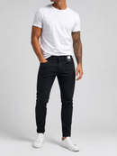 Calça Jeans Jogador Preta Lisa