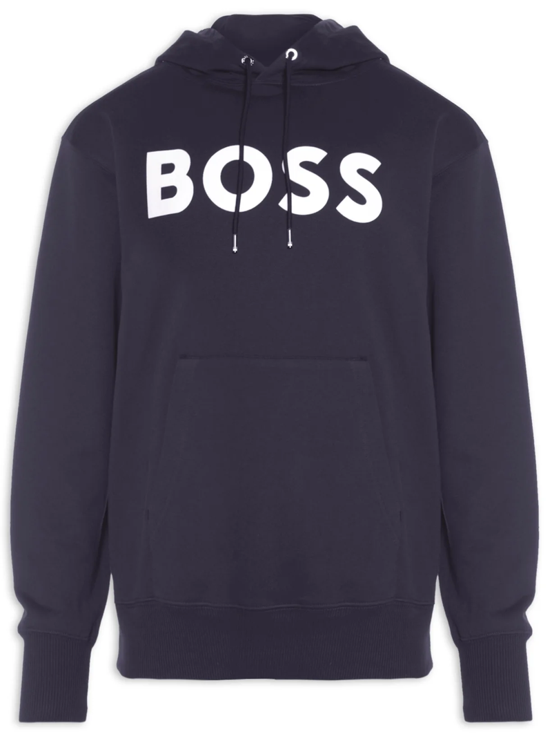 Moletom Boss Azul Marinho Com Capuz