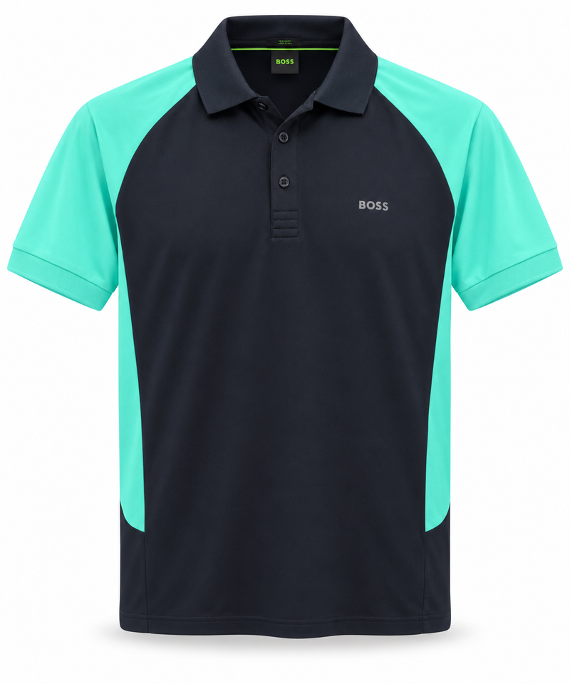Polo Boss Esportiva Com Verde água