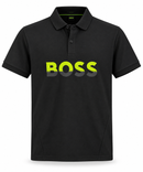 Polo Boss Emborrachada preta