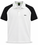 Polo Boss Esportiva Preta com Branca