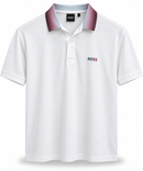 Polo Boss Branca Gradiante