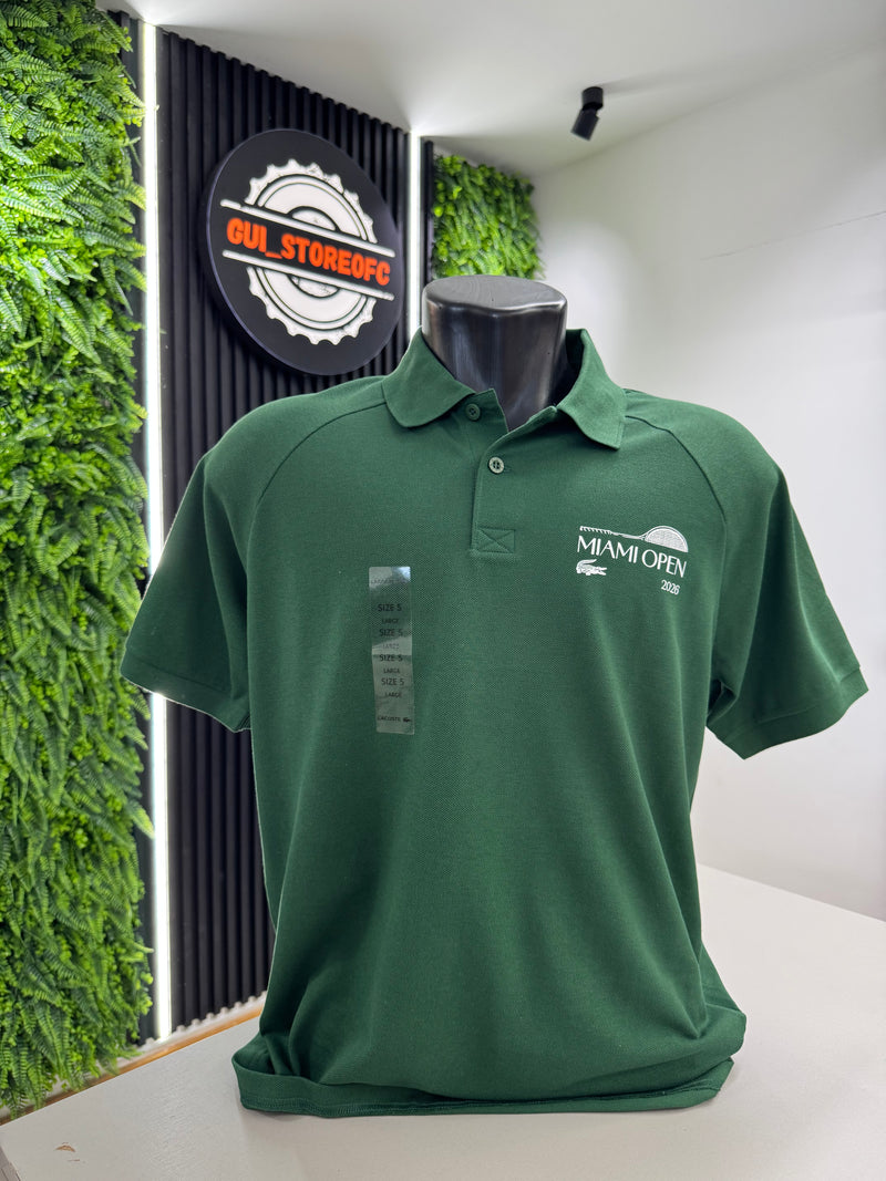 Polo lacoste Miami Open 2026 verde Lançamento