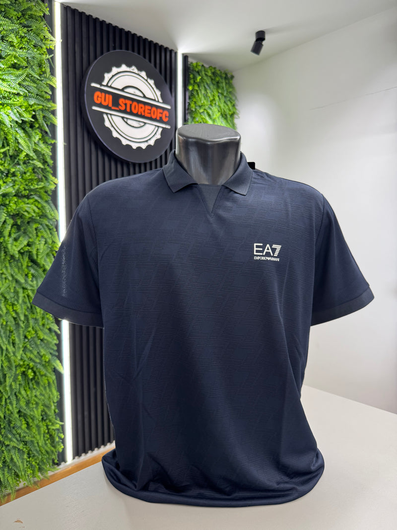 Polo EA7 Azul marinho Sem botão