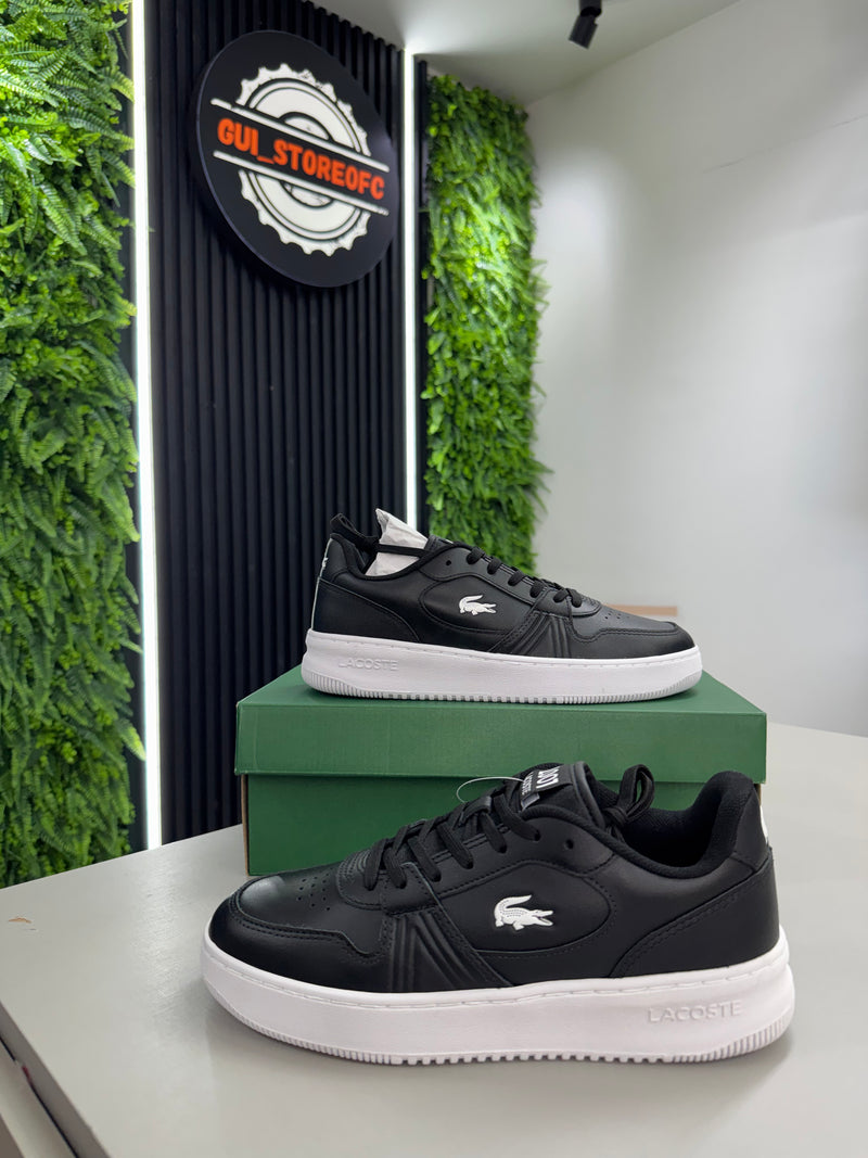 Tênis Lacoste L001 Set preto com branco
