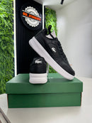 Tênis Lacoste L001 Set preto com branco