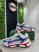 Tenis Lacoste L003 Azul com vermelho Raridade