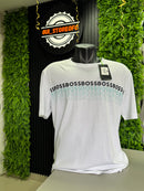 T-shirt Boss Branca Letreiro