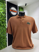 Polo lacoste Big Croc Marrom