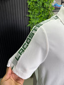 Polo lacoste Letreiro Branca Lançamento 2026