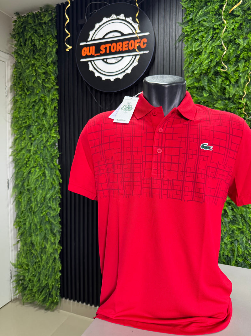 Polo lacoste Novak Djokovic 2025 Vermelha