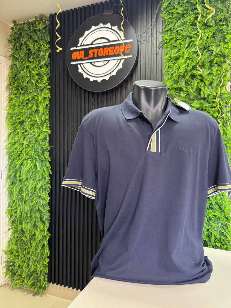 Polo Boss Logo Bordado