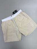 Bermuda Hugo Boss Swim Logo – Bege/Off White