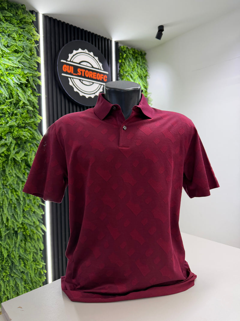 Polo Boss 3D Cor Vinho Raridade