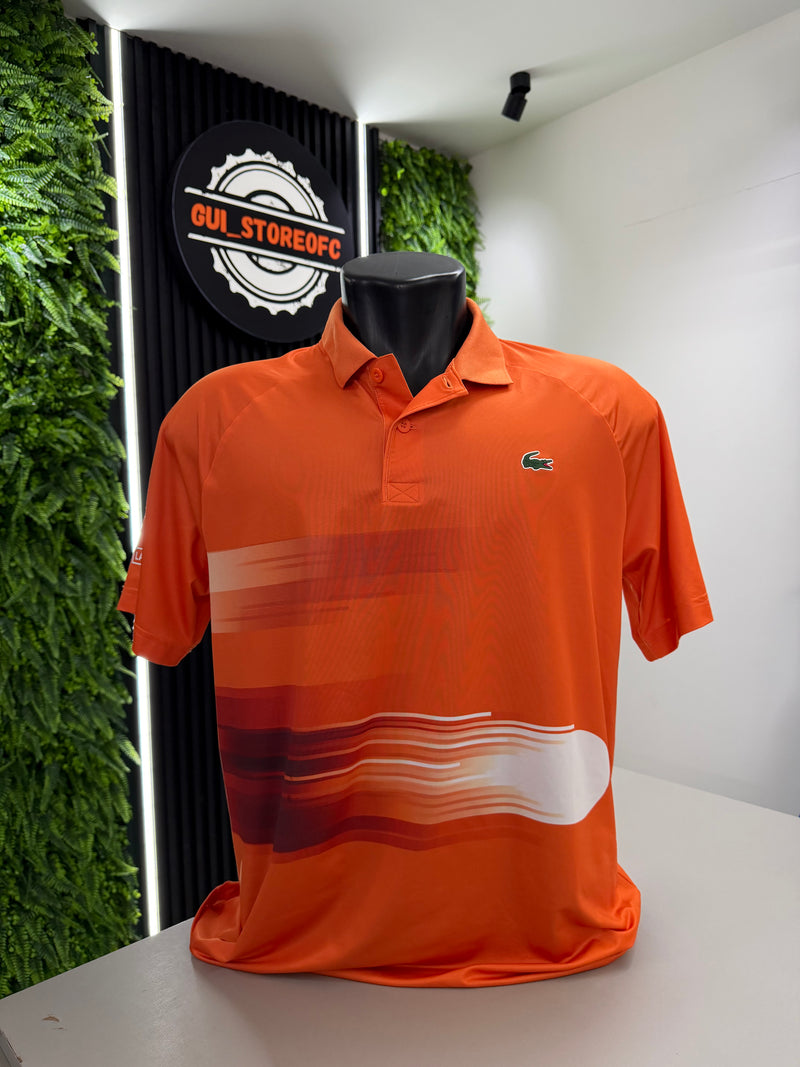 Polo lacoste Novak Djokovic Laranja 2018