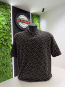 T-shirt Armani Exchange Marrom Monograma