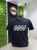 T-shirt Boss Azul marinho 3D