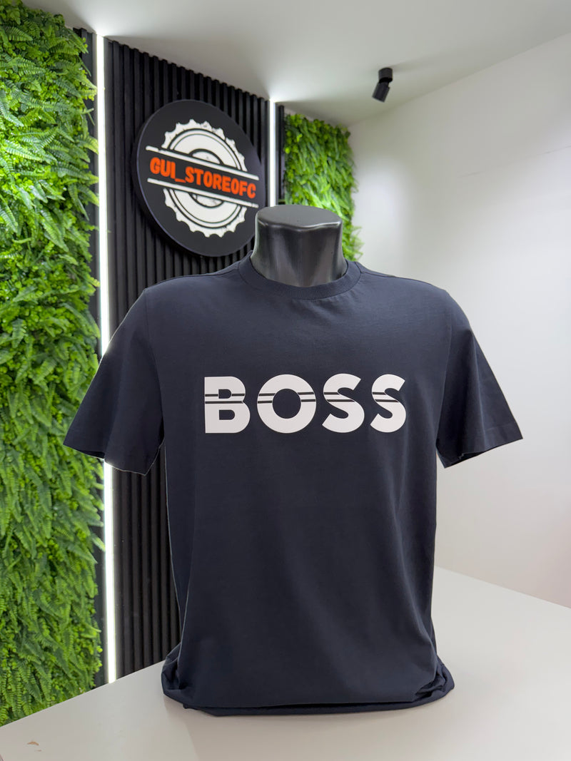 T-shirt Boss Coleção Nova Azul marinho 2k26