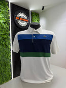 Polo lacoste Collor Block Branca Lançamento