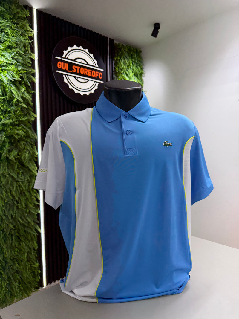 Polo lacoste Novak Djokovic Azul Raridade