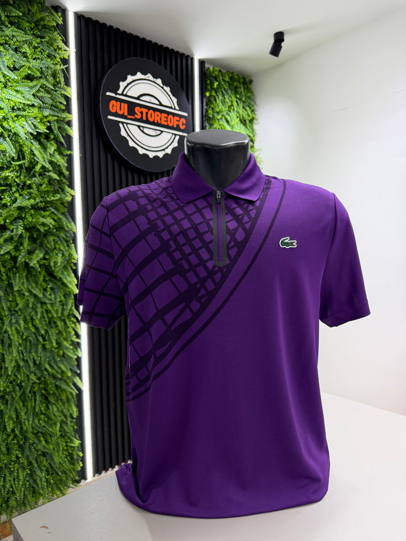 Polo lacoste Sport Raquete Roxa