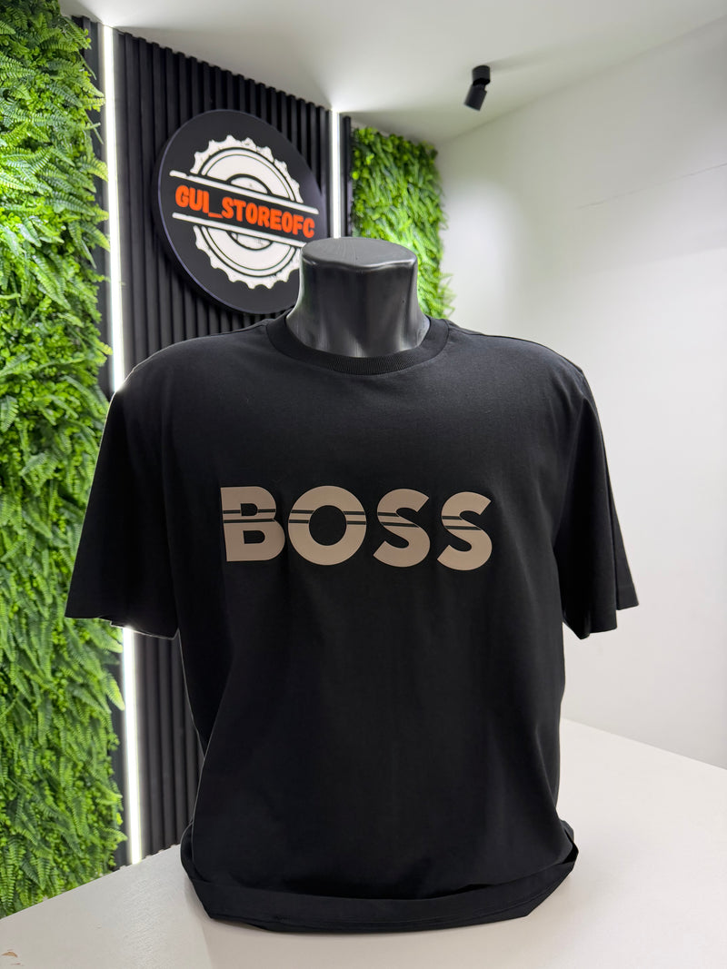 T-shirt Boss Preta Coleção 2026