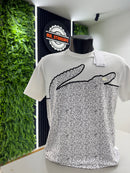 T-shirt Big Croc Branca Raridade