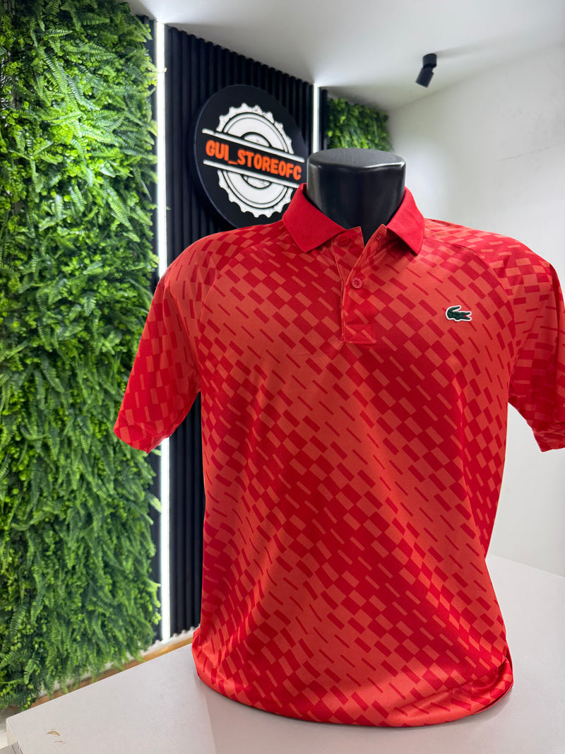 Polo lacoste Novak Djokovic Raridade Vermelha
