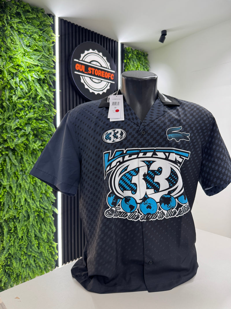 Social Lacoste 33 Azul Raridade