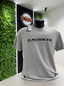 T-shirt Lacoste Letreiro Cinza