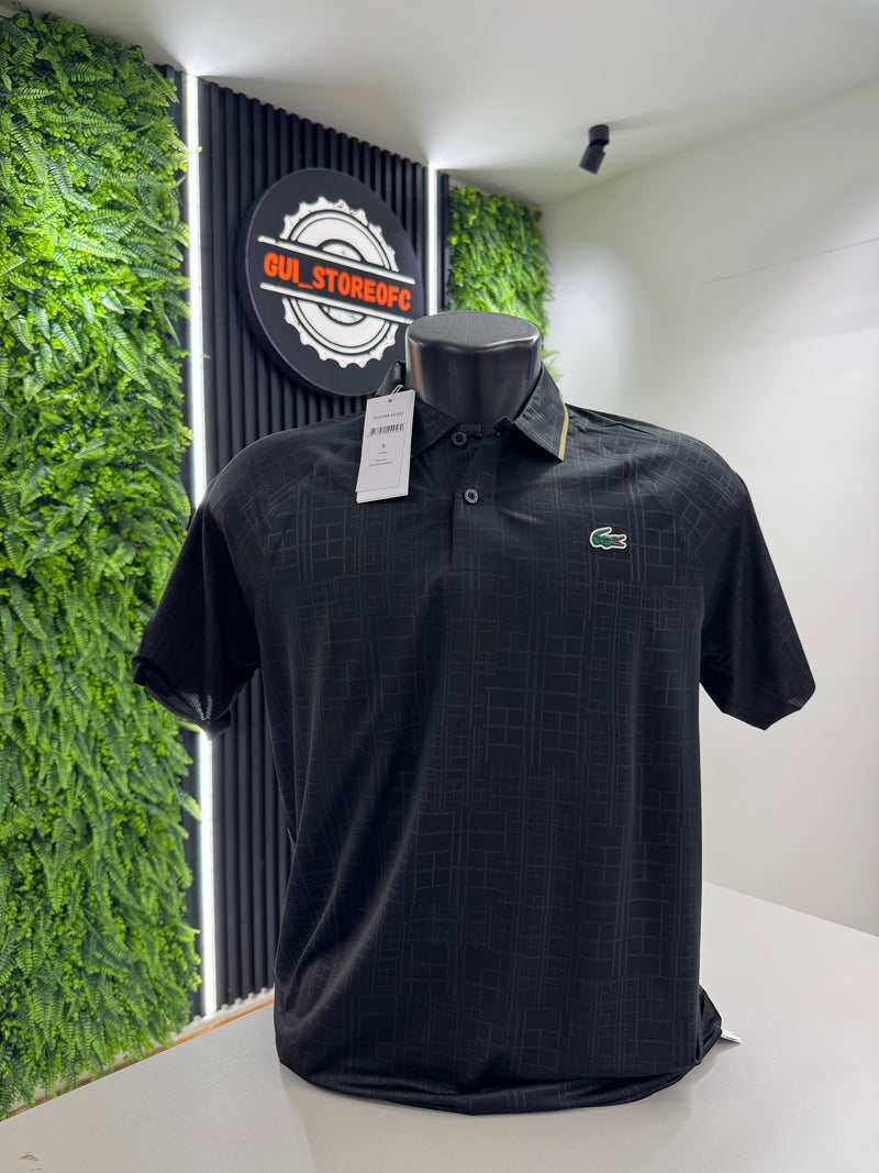 Polo lacoste Djokovic A Laser Preta
