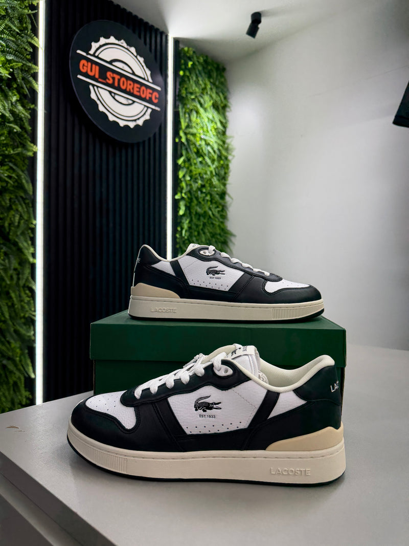 Tênis Lacoste T-Clip Black & White