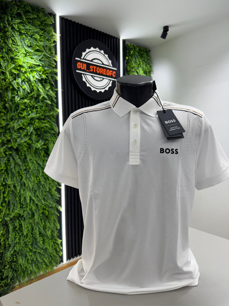 Polo boss sportiva branca