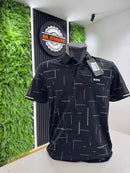 Polo Boss Preta com detalhes brancos