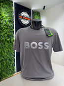 T-shirt Boss Com logo cinza