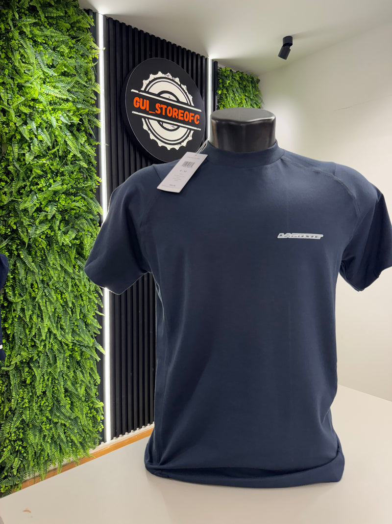 T-shirt lacoste Letreiro Raridade Azul marinho