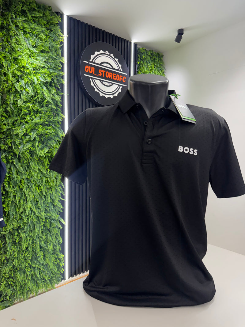 Polo Boss Esportiva Preta