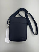 Bag Lacoste de Couro Azul Marinho