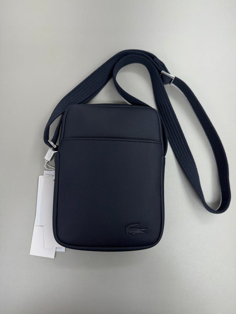 Bag Lacoste de Couro Azul Marinho