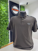 Polo Armani EA7 Letreiro Marrom