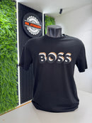 T-shirt Boss Preta Logo 3d