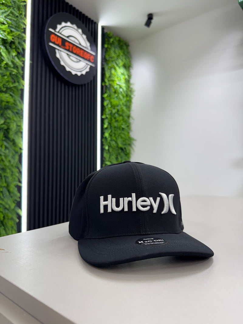 Boné hurley Letreiro Preto