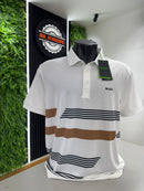 Polo Boss Sportiva Branca com detalhes