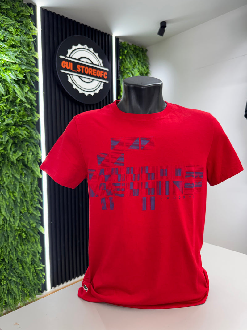 T-shirt lacoste Djokovic vermelha