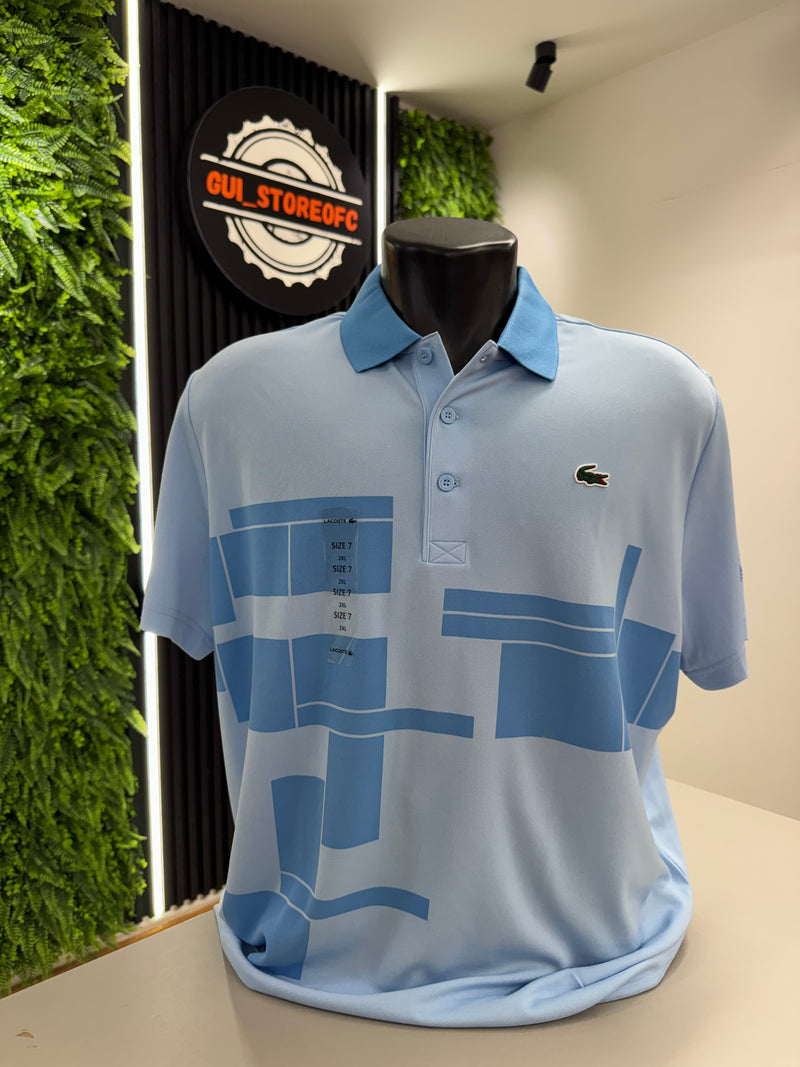 Polo lacoste Novak Djokovic Raridade Azul