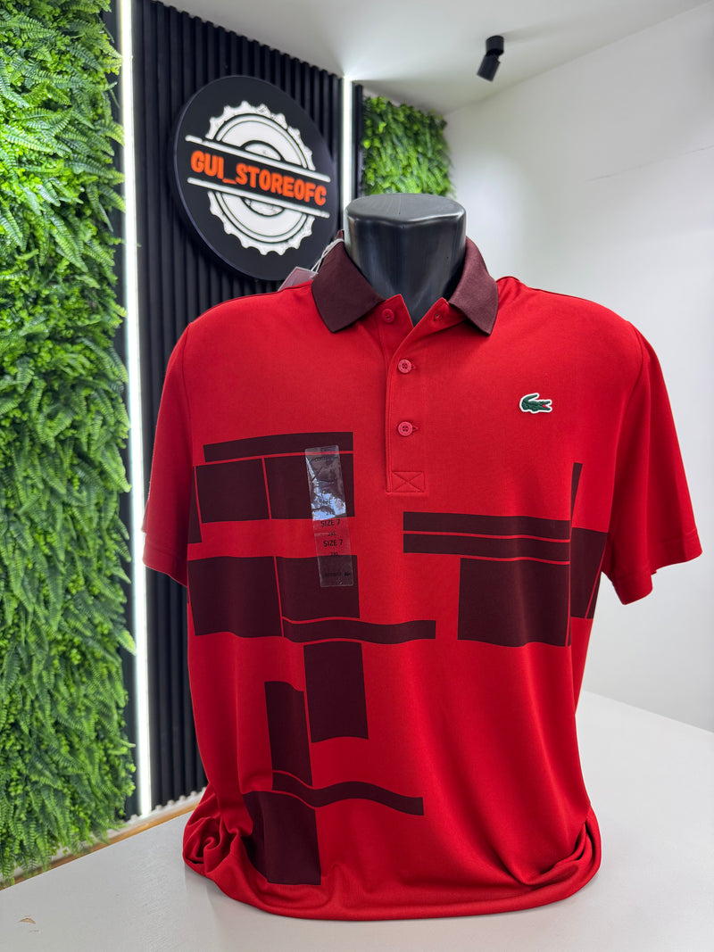 Polo lacoste Novak Djokovic Raridade vermelha