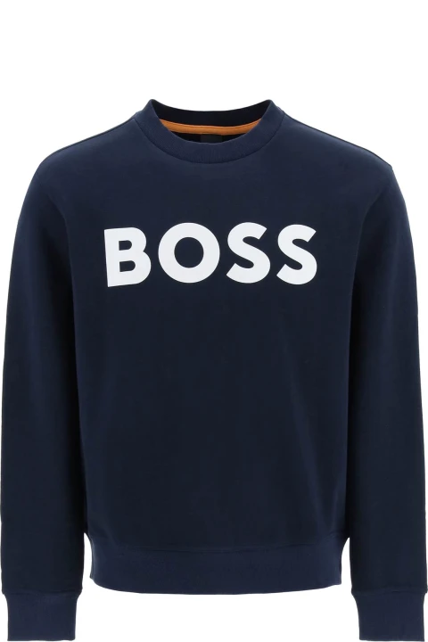 Moletom Boss Azul Marinho sem capuz