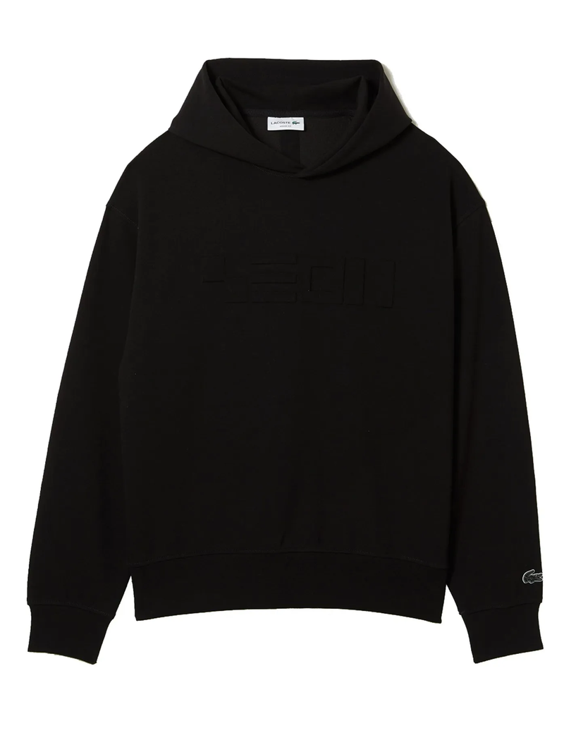 Moletom Lacoste preto com capuz